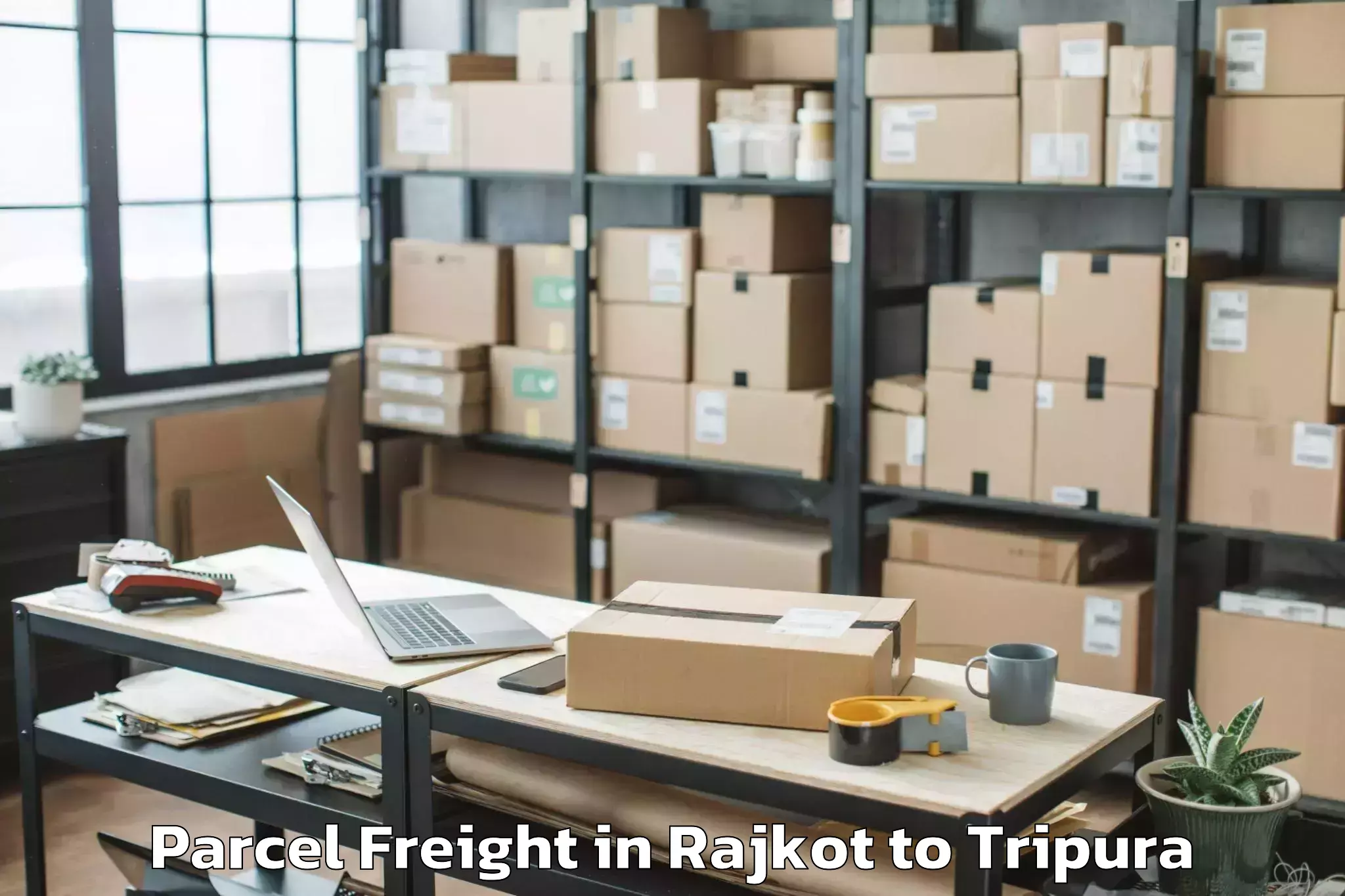 Affordable Rajkot to Panisagar Parcel Freight